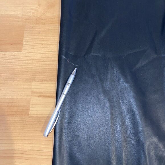 HALOGEN Nordstrom Faux Leather Straight Leg‎ Trousers Black Pants -Size 18W NEW - Picture 11 of 11